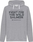 Frodin Flies Wild Salmon Hoodie Heather Grey